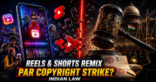 Reels Shorts copyright strike Indian law 2026 legal guide