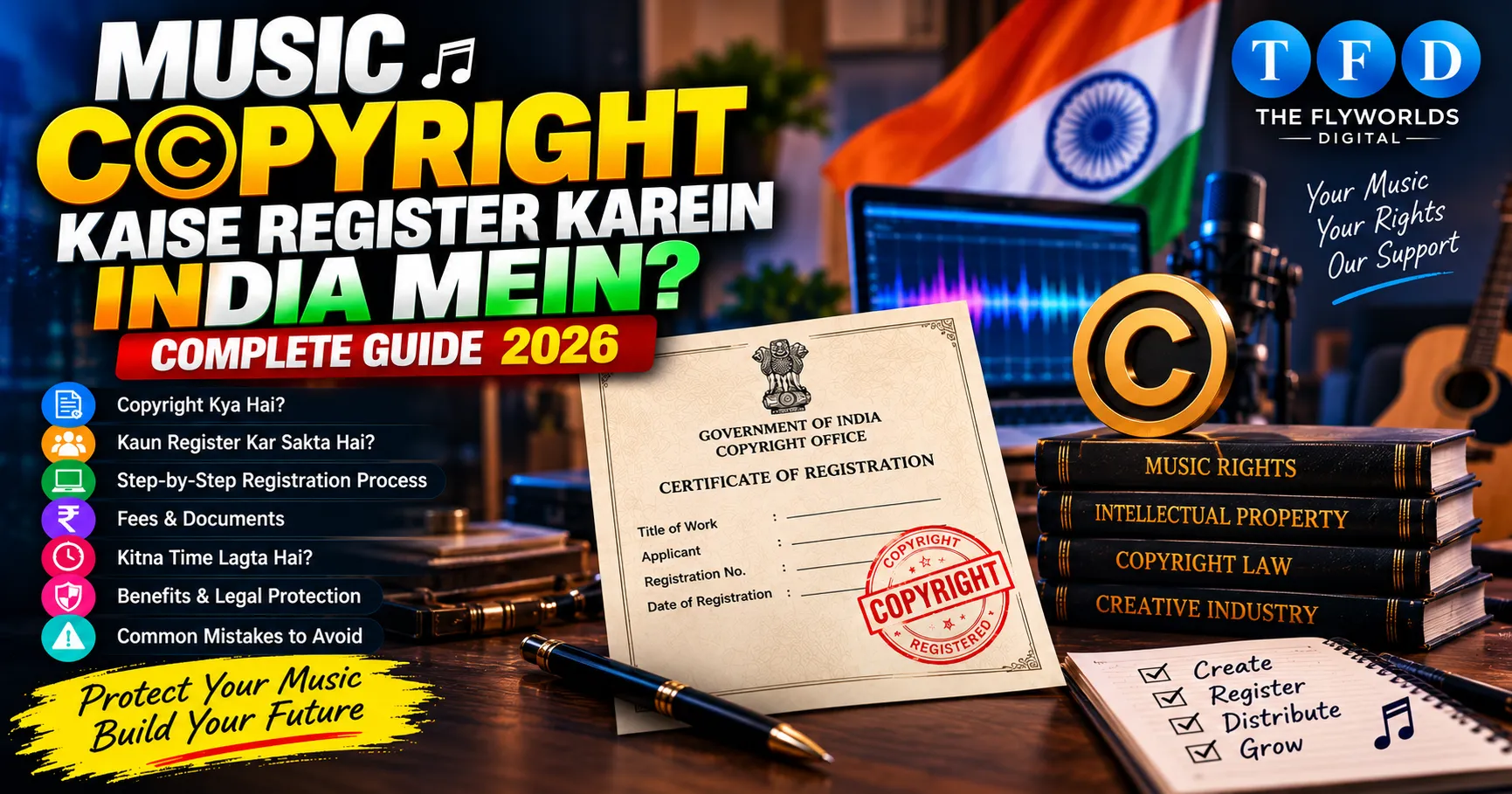 Music Copyright Kaise Register Karein India Mein? Complete Guide 2026