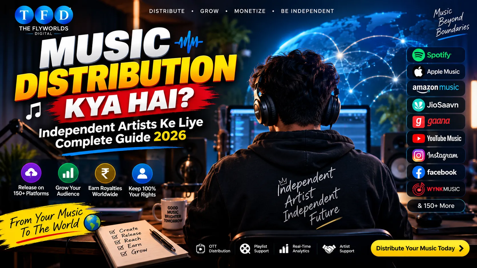 Music Distribution Kya Hai? Independent Artists Ke Liye Complete Guide 2026